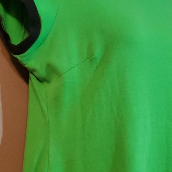 New York and Co green/navy tshirt dress - Picture 2 of 6